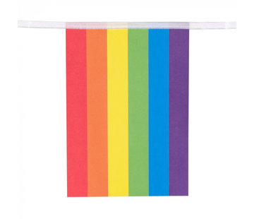 Multikleur vlaggenlijn