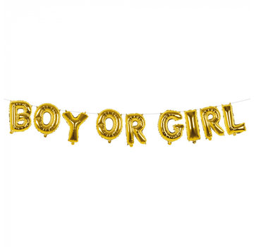 Gender reveal folieballonslinger