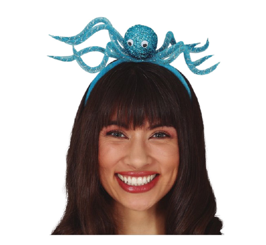 Blauwe dames octopus tiara