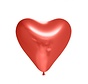 Chrome spiegel harten ballonnen rood 25 st