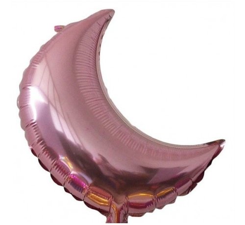 Helium folie ballon maan rosé goudkleurig