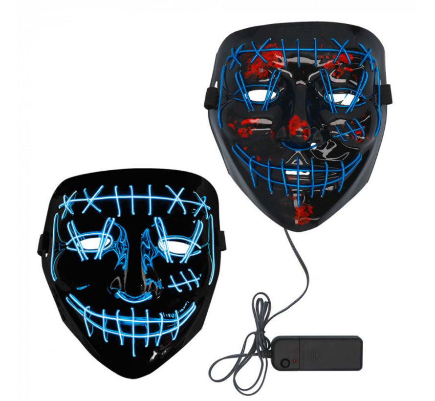 Led-masker Killer blauw