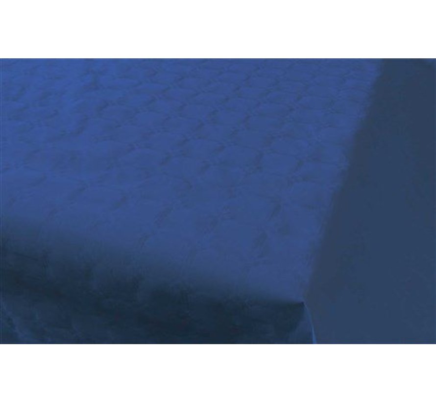 Damast Tafelkleed Donker Blauw 8m x 118cm