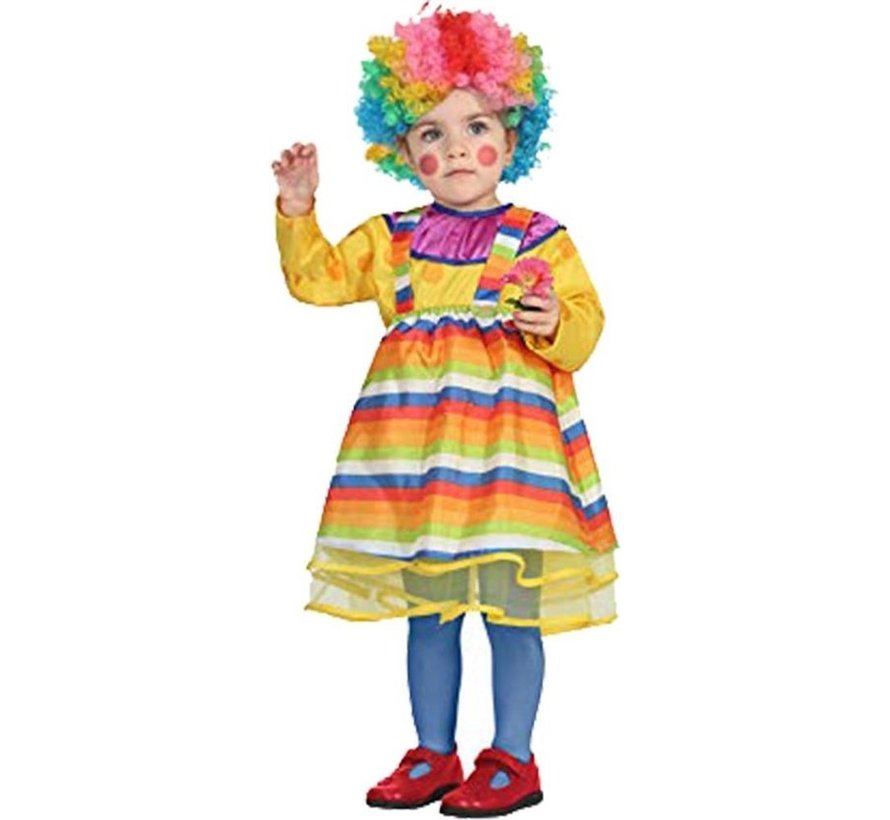 Clown kostuum voor baby meisje