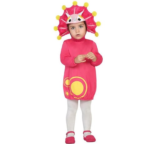 Roze dinosaurus kostuum voor baby's