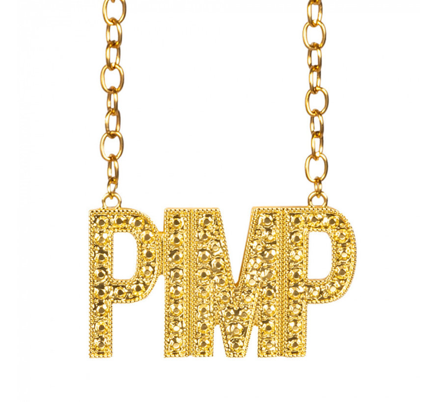 Letters pimp ketting goudkleurig