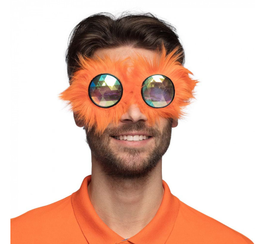 Partybril Rave oranje