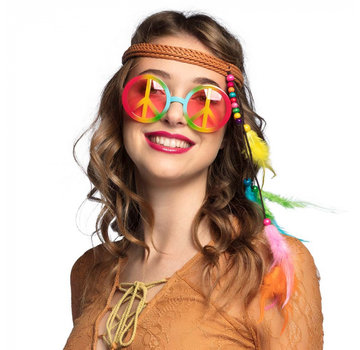 Hippie bril en haarband