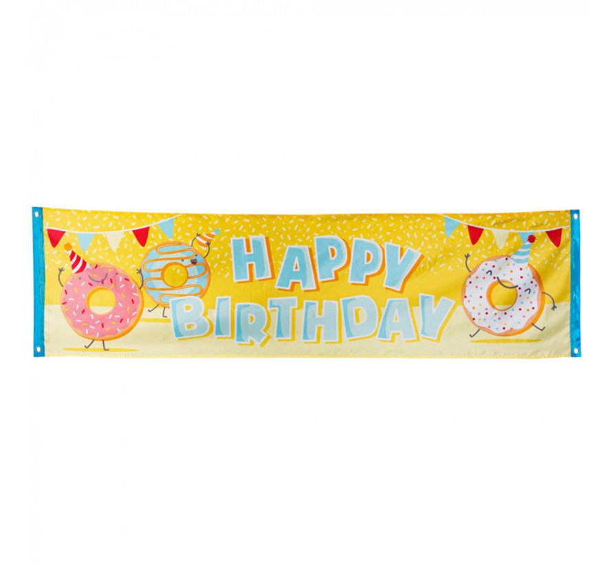 'Happy Birthday'Donut  banner