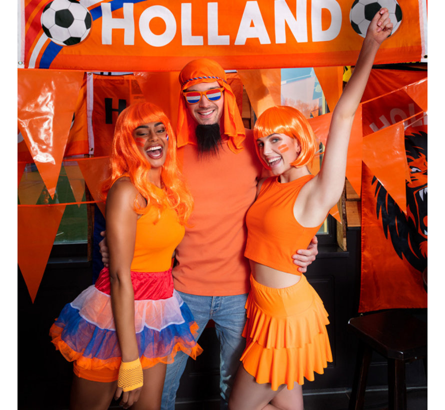 Oranje Polyester Vlag Holland Leeuw