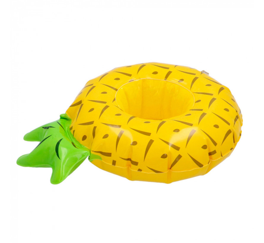 Opblaasbare bekerhouder Ananas