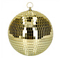 Disco spiegel bal goudkleurig