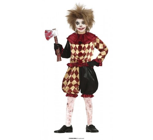 Pierrot Horror clown kostuum kind