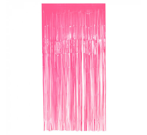 Folie deurgordijn neon roze