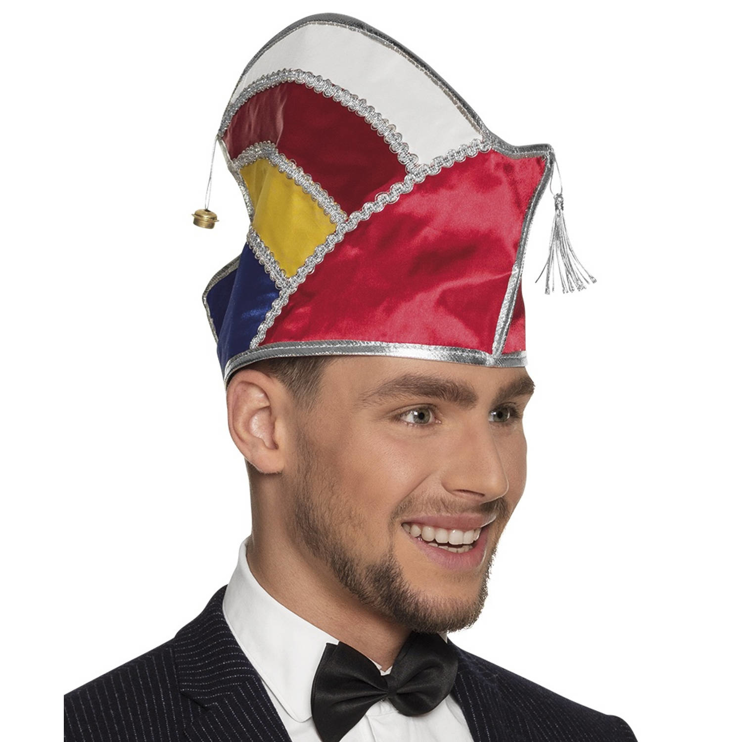 het kan ondergeschikt skelet Prins carnaval hoed rood geel blauw - Partycorner.nl