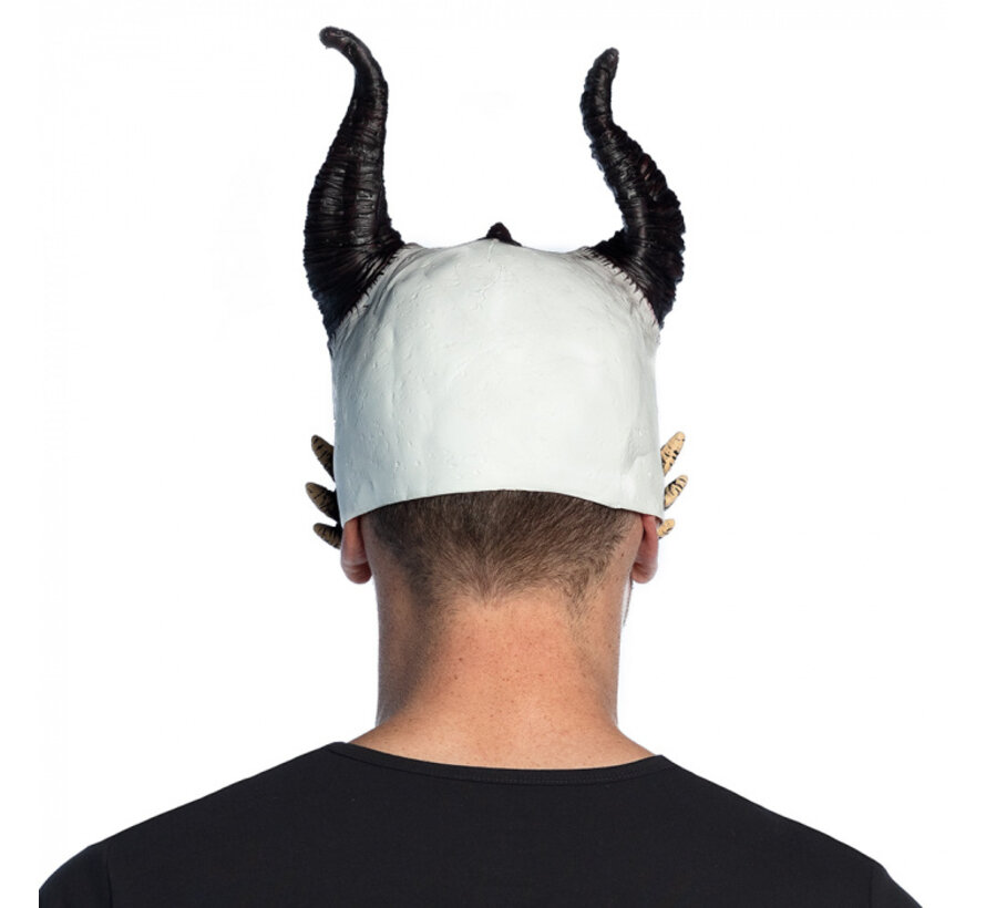 Latex Halfmasker Demon Drakenschedel