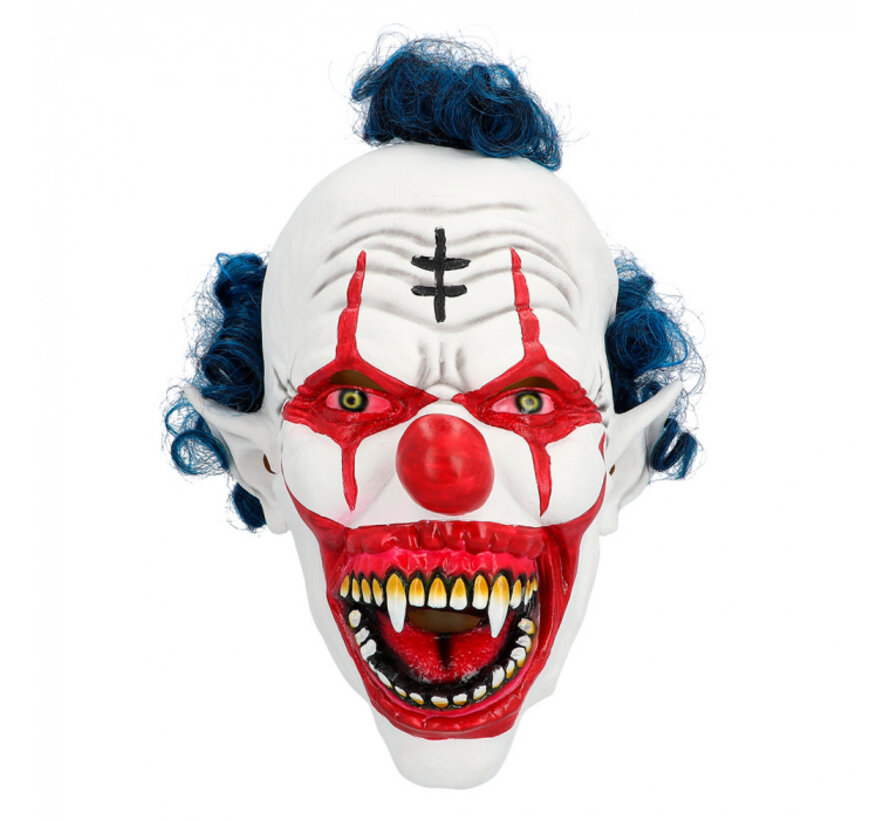 Latex Hoofdmasker Vampier Clown