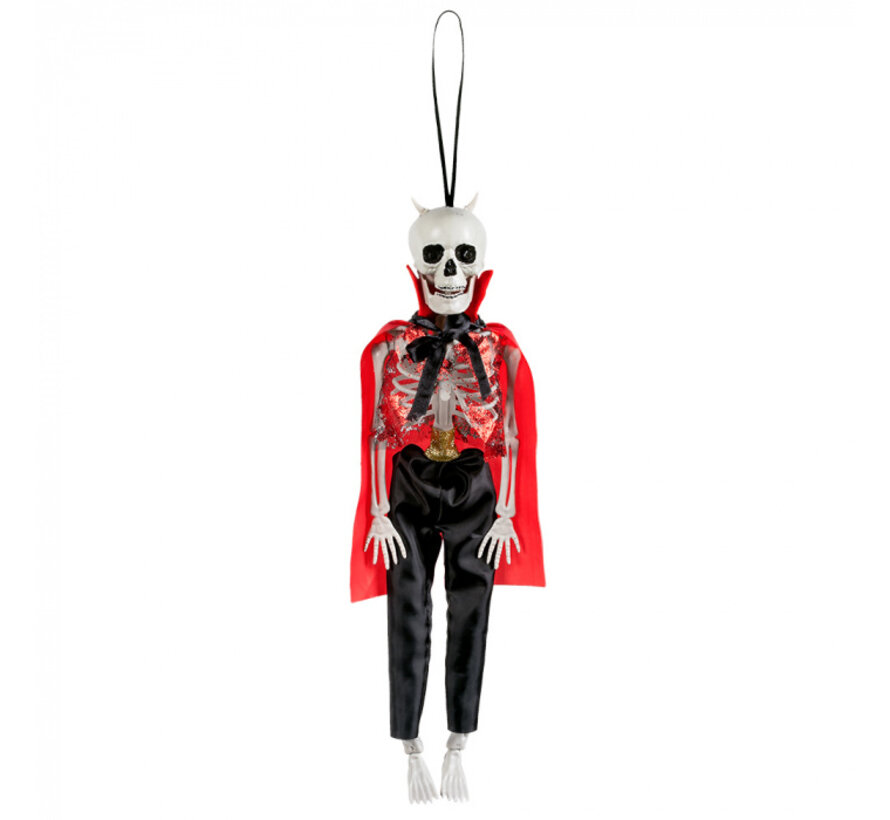 Halloween hangdecoratie skelet duivel