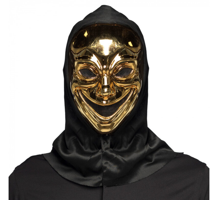 Gezichtsmasker Crazy killer met kap