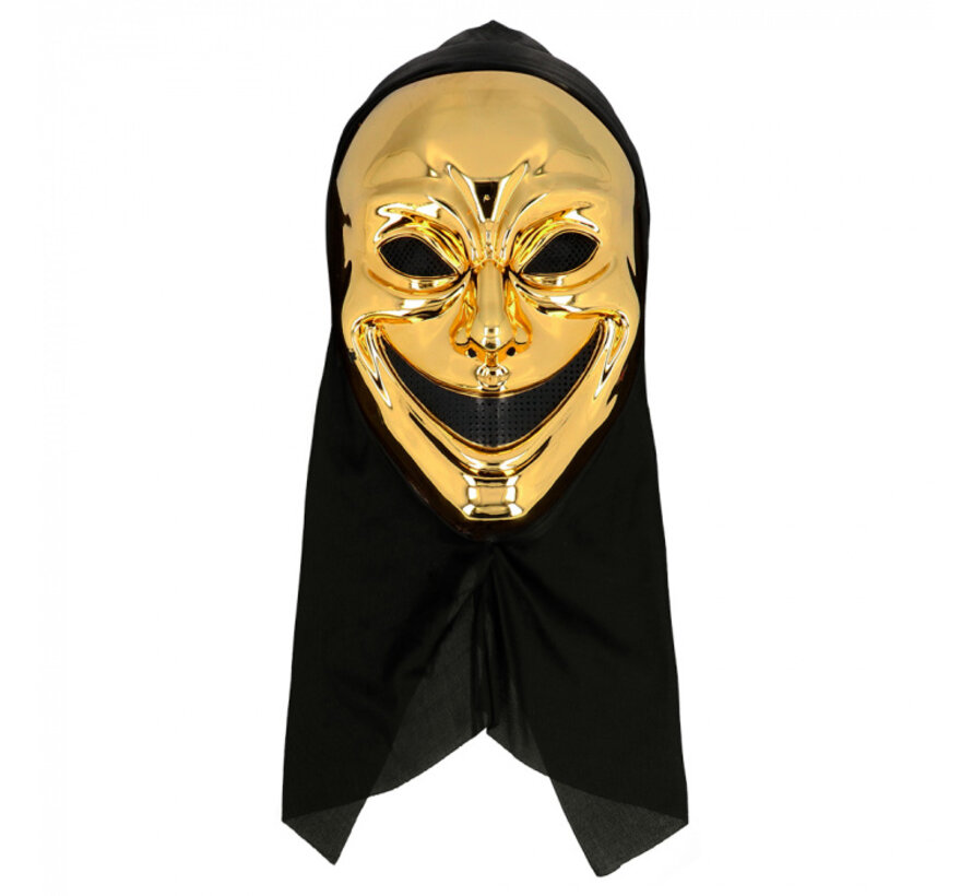 Gezichtsmasker Crazy killer met kap