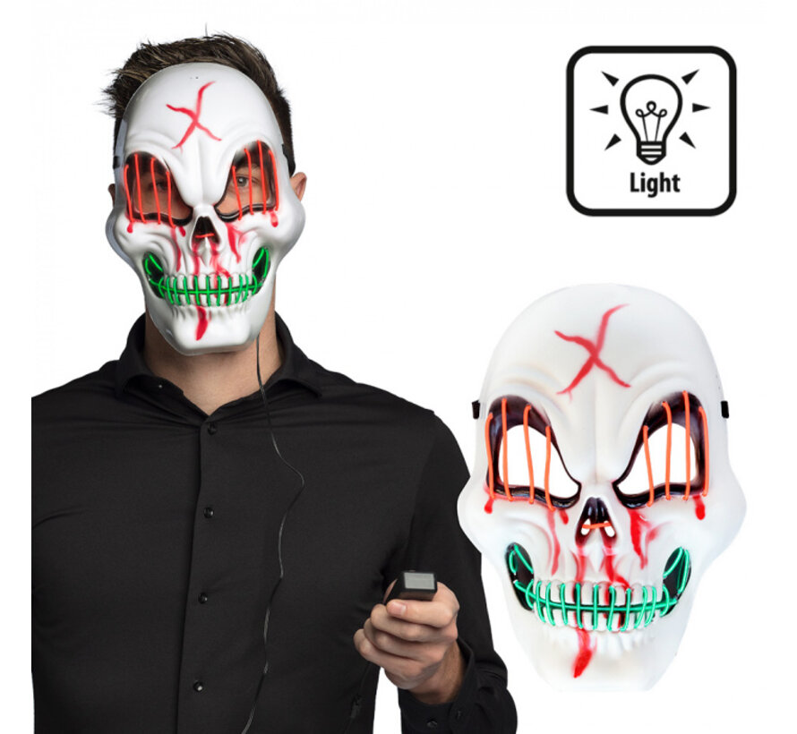 Led-masker Blood skull