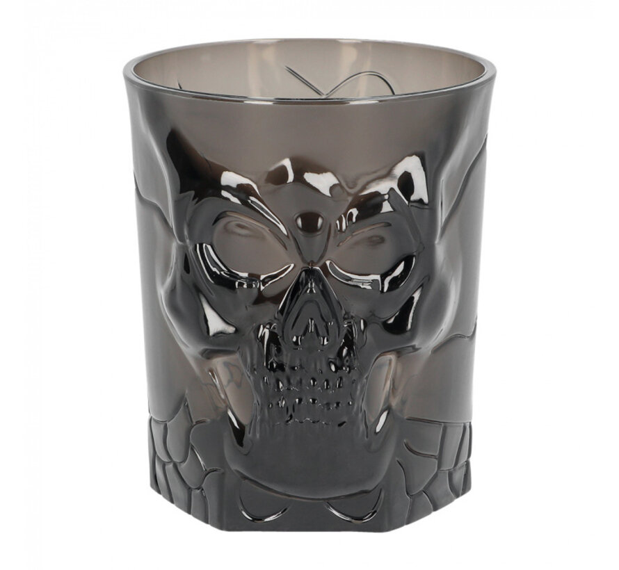 Plastic drinkglas Smoke skull