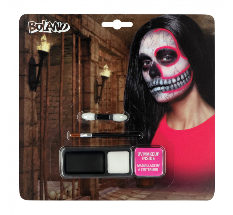 Make-up kit Neon skull