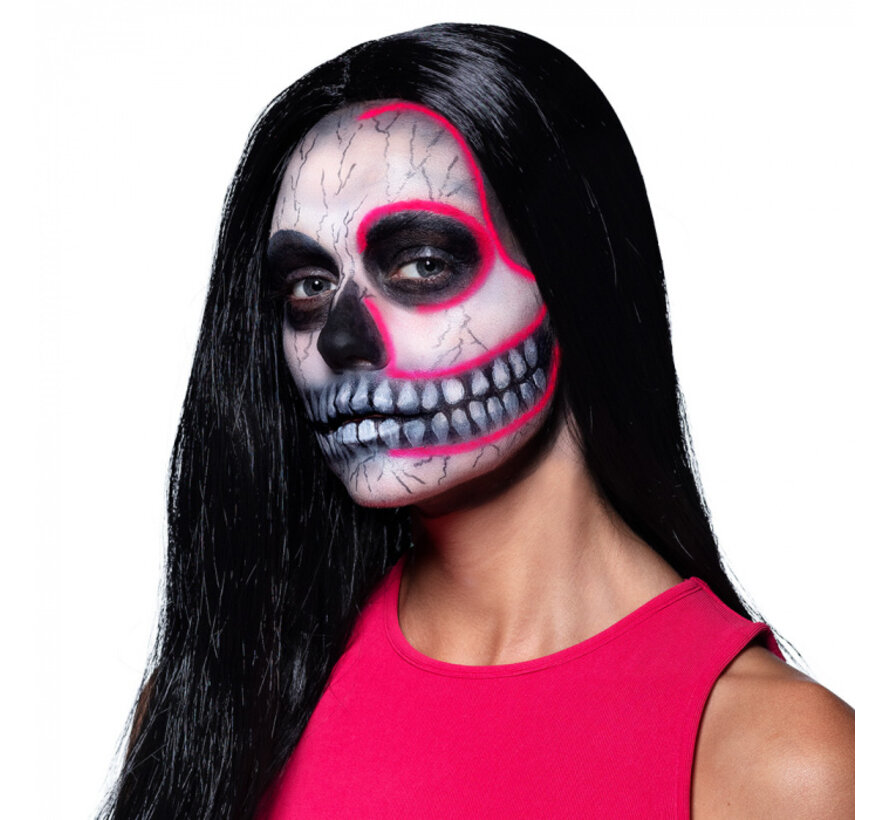 Make-up kit Neon skull