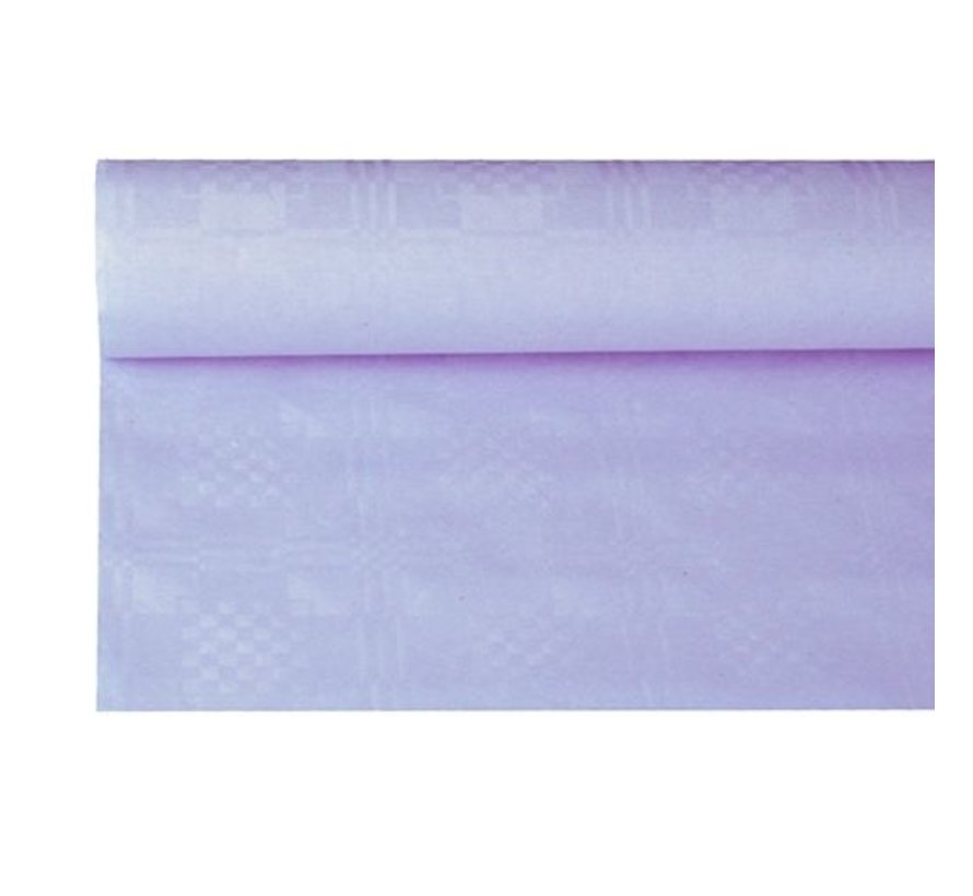 Papieren damast tafelkleed lila paars