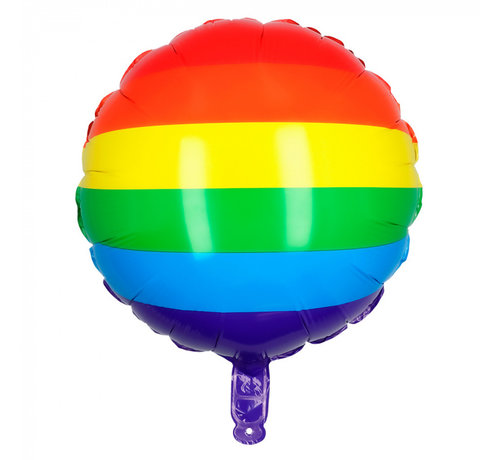 Regenboog Pride Folieballon Rond