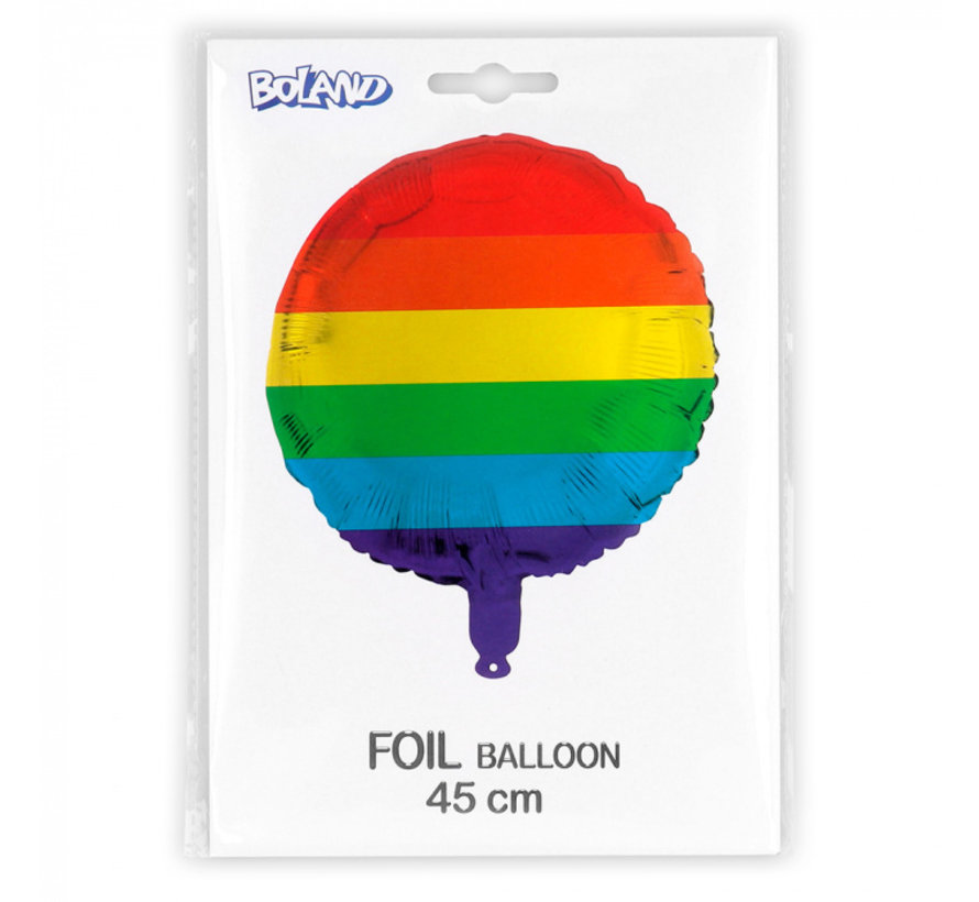 Regenboog Pride Folieballon Rond