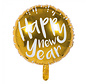 Folieballon "Happy New Year" Goud