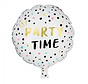 Folieballon "Party Time" dubbelzijdige print
