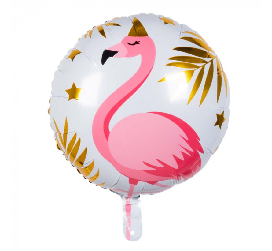 Folieballon Flamingo print dubbelzijdig