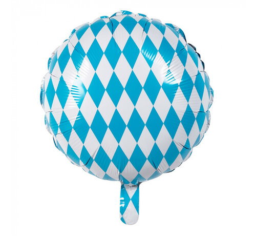 Folieballon Beieren geruit