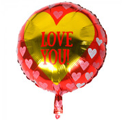 Folieballon "LOVE YOU!"