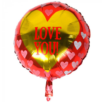 Folieballon "LOVE YOU!"