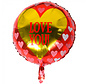 Folieballon "LOVE YOU!" met hartjes