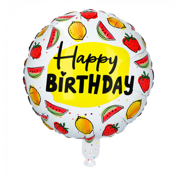 Folieballon "Happy Birthday"