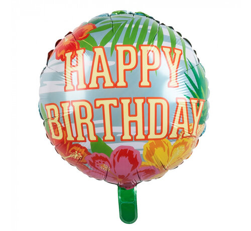 Folieballon Paradise "Happy Birthday"