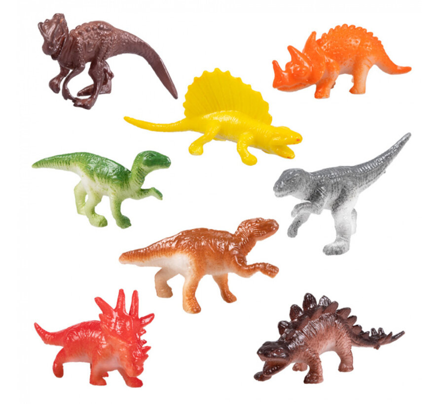 Dinosaurussen  uitdeelcadeautjes set 8 stuks
