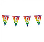 Folievlaggenlijn Regenboog cijfer '9'