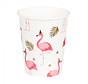 Papieren bekertjes Flamingo Set 10