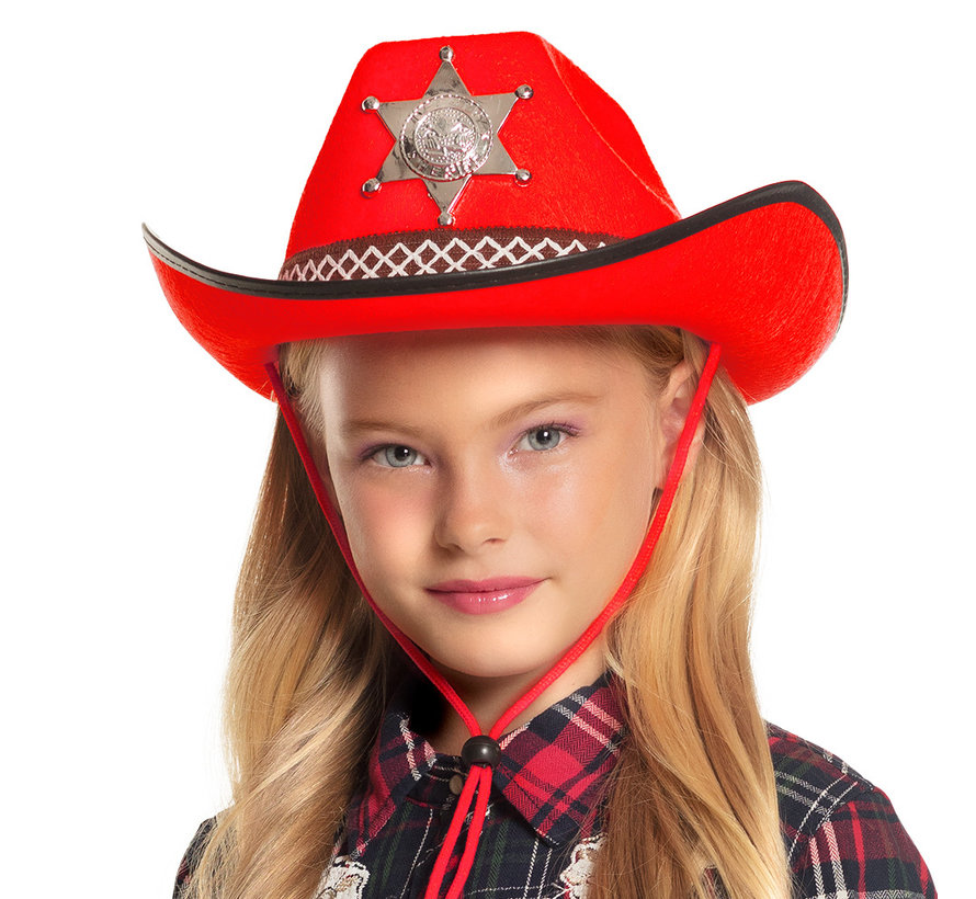Kinderhoed Sheriff junior  rood