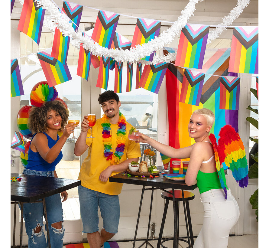 Polyester vlag Progress LGBTQ+ Pride