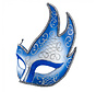 Venetiaans Oogmasker blauw / zilver