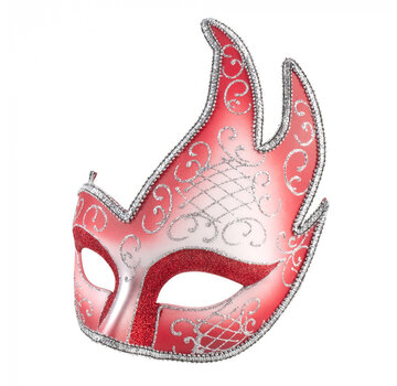 Venetiaans Oogmasker rood