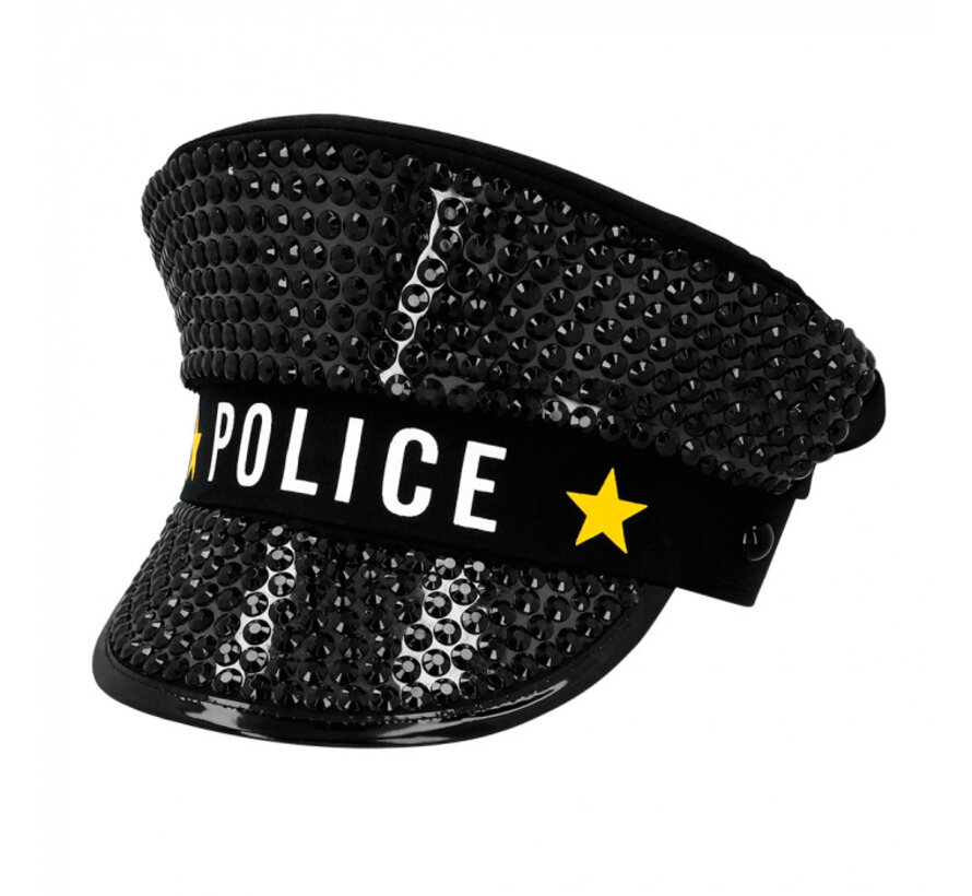 Festival Police pet Glinsterend unisex