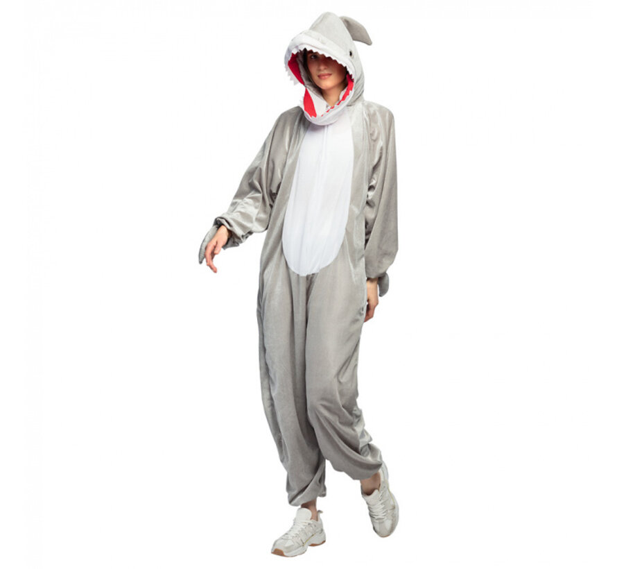 Onesie Haai Volwassenen Pluche