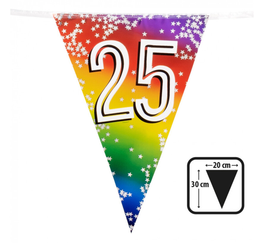 Folievlaggenlijn 25 Regenboog
